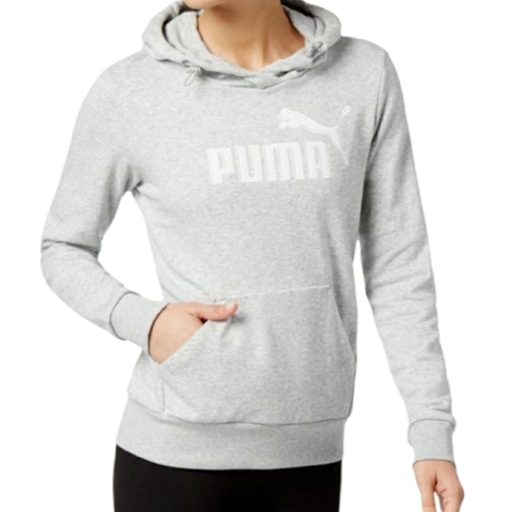 Puma Woman Light Gray Hoodie